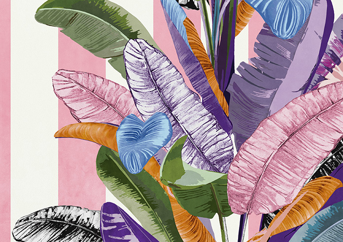 Palm Springs, Pink Stripe - Made To Measure Curtains - Image 9